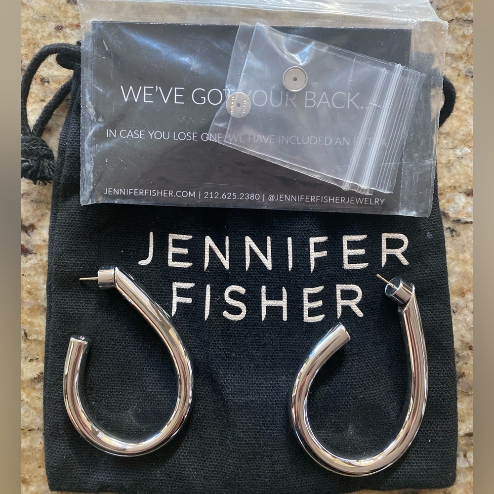 Jennifer Fisher 1” Teardrop Samira mini hoops